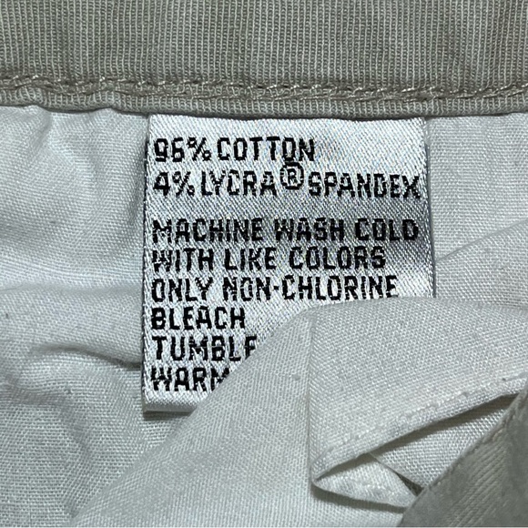 Vintage Talbots Stretch Capri Pants Womens Size 2 Petite Beige Pockets - Picture 6 of 10